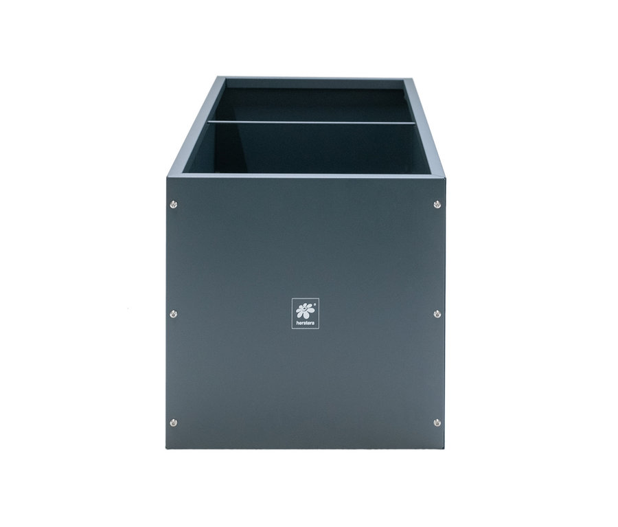 Herstera Garden Pflanzkasten, ca. 50 x 50 x 100 cm, anthrazit.