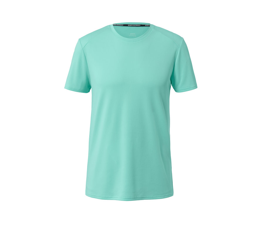 Mintfarbenes Sportshirt.