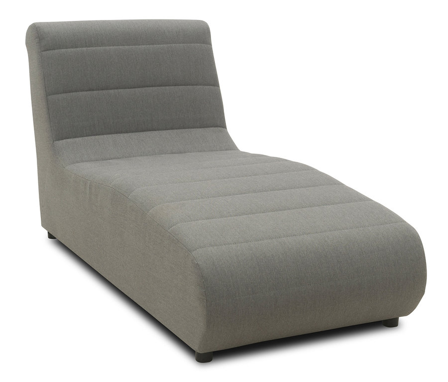 Graue DOMO collection Recamiere mit Sunbrella®-Stoff, Flanelle.