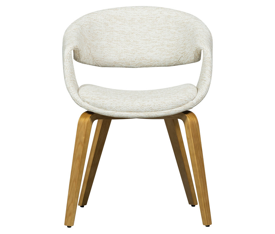 WOOOD Esszimmerstuhl »Yossi« mit naturfarbenem Holzfuß, 2er-Set, naturfarben, einzeln dargestellt.