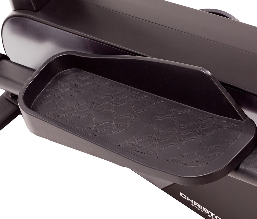 Detailaufnahme eines schwarzen Christopeit Sport Crosstrainer-Ergometer »EL 8000«.