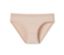 Ein beiger SCHIESSER Invisible Rio-Slip mit Baumwolle auf weißem Hintergrund.