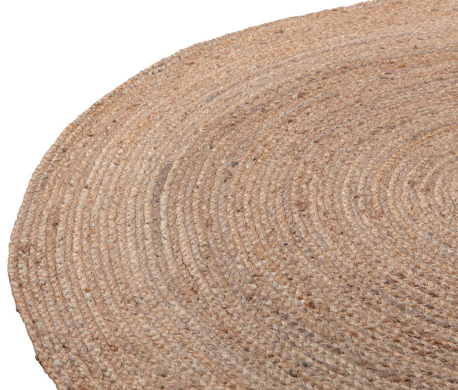 Detailansicht des naturfarbenen Woood Teppichs »Ross« 150 cm.