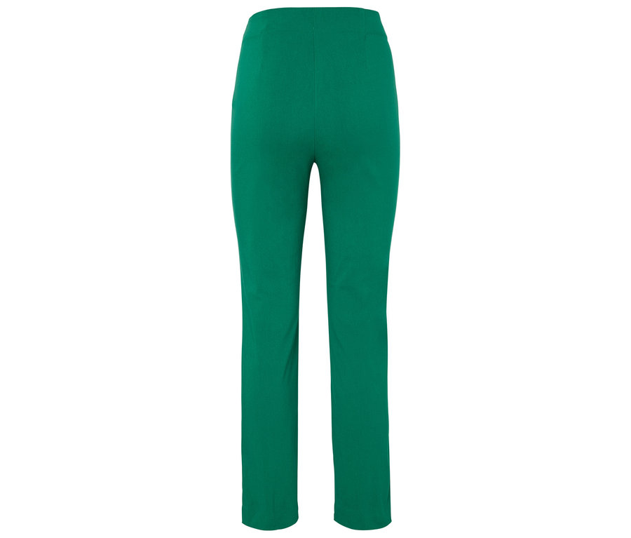 Rückansicht einer grünen Hose.