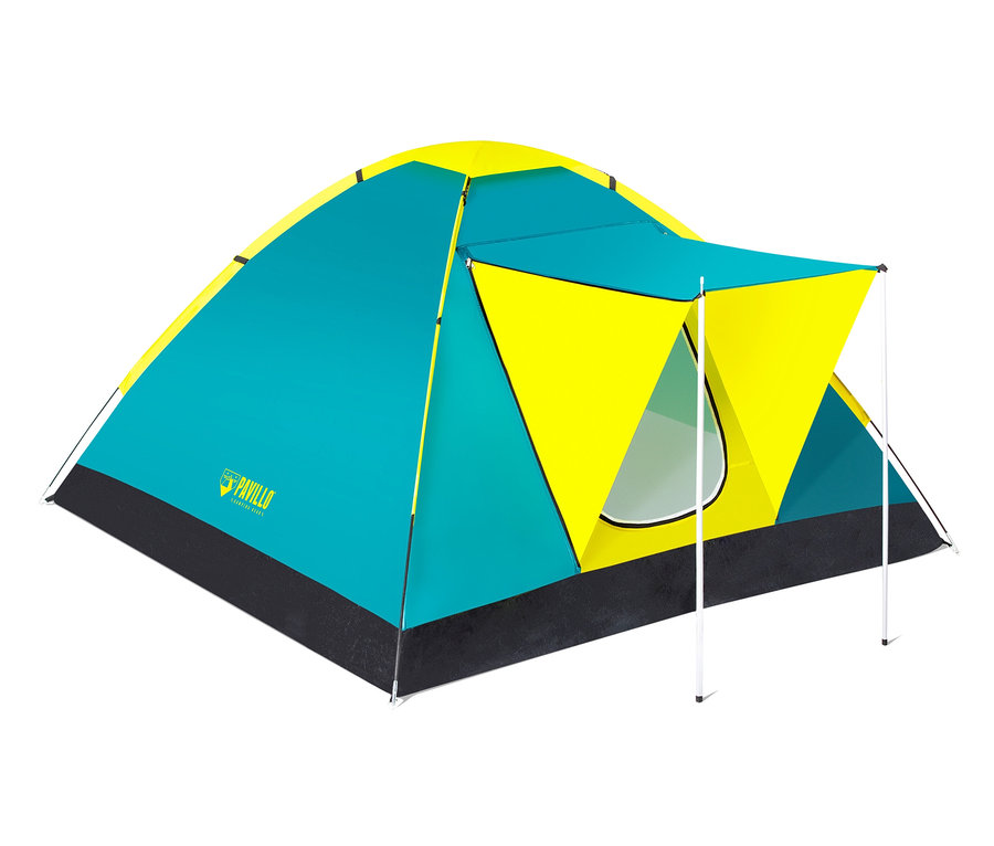 Pavillo Zelt »Cool Ground 3« in Türkis und Gelb.