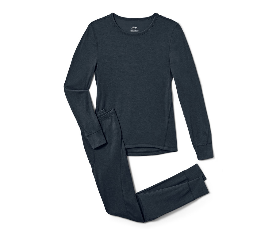 Blaue Thermo-Funktionsunterwäsche.