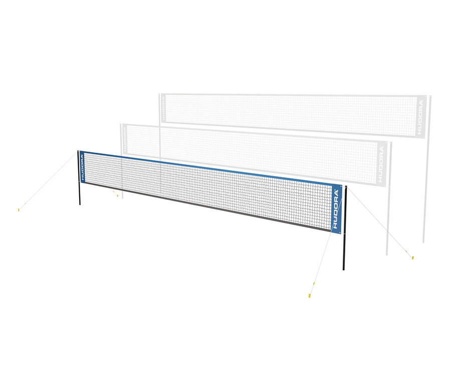 HUDORA Multinetz "Garden & Beach" Netz mit blauem Rand oben.