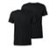 2 T-Shirts mit Merinowolle, schwarz - Schwarz