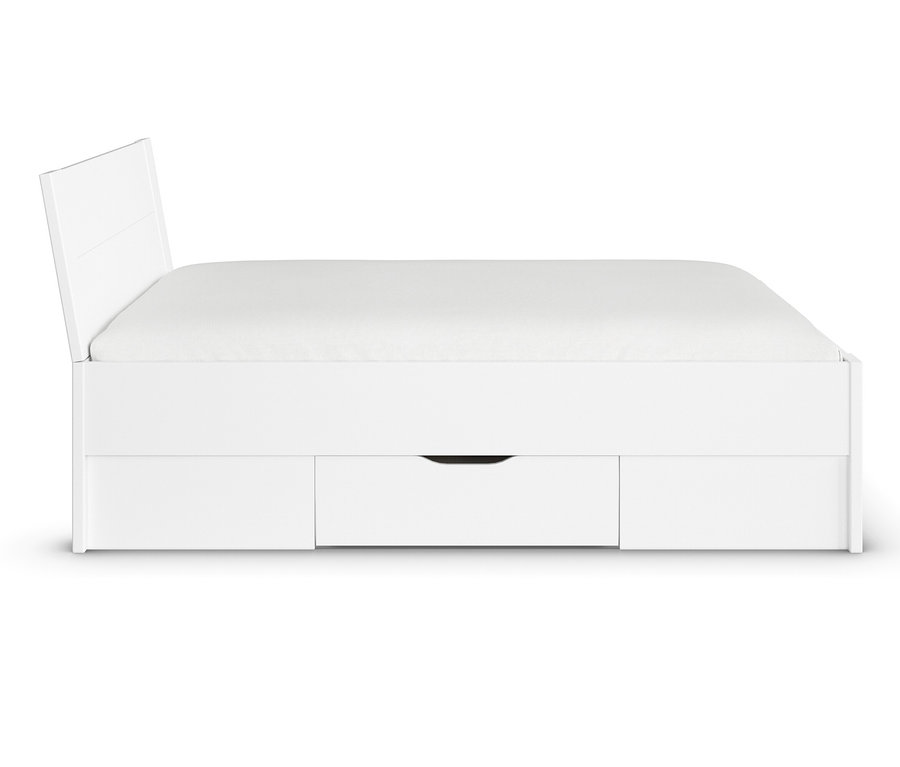 Weißes rauch Bett »Aditio Beds«, 140 cm breit, mit Stauraum.
