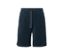 Blaue Frottee-Shorts.