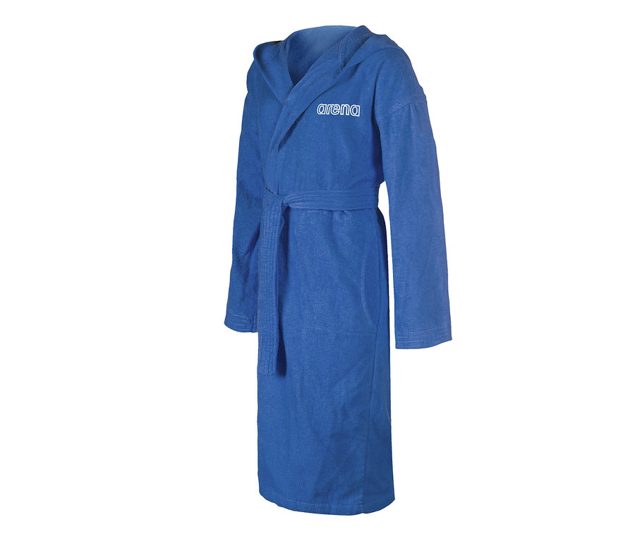 Blauer Bademantel mit Kapuze und Gürtel. arena Kinder-Bademantel Zeppelin Light JR.