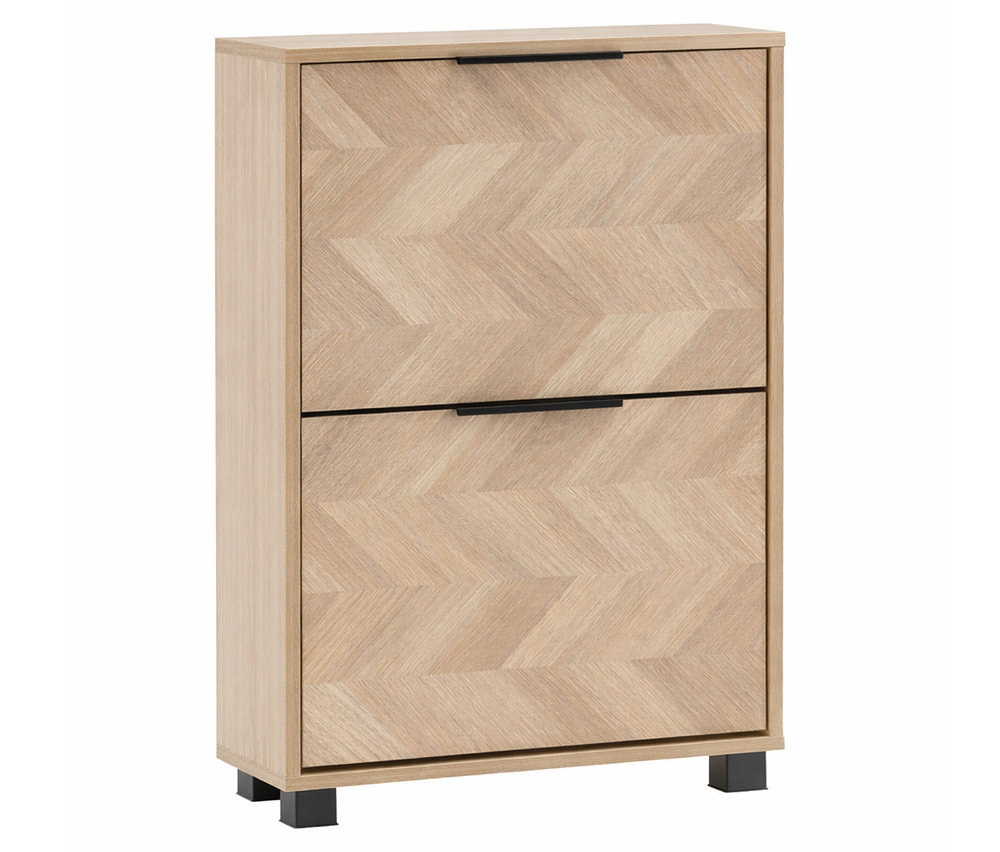 Schuhkipper »Piazza« mit 2 Klappen im Eichen- und Fischgräten-Dekor.