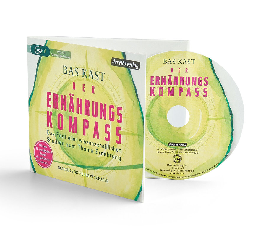 Cover und CD der Hörbuch-CD »Der Ernährungskompass« von Bas Kast.