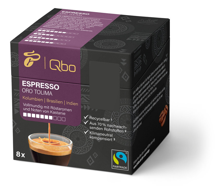 Qbo Espresso ORO TOLIMA - 8 Kapseln