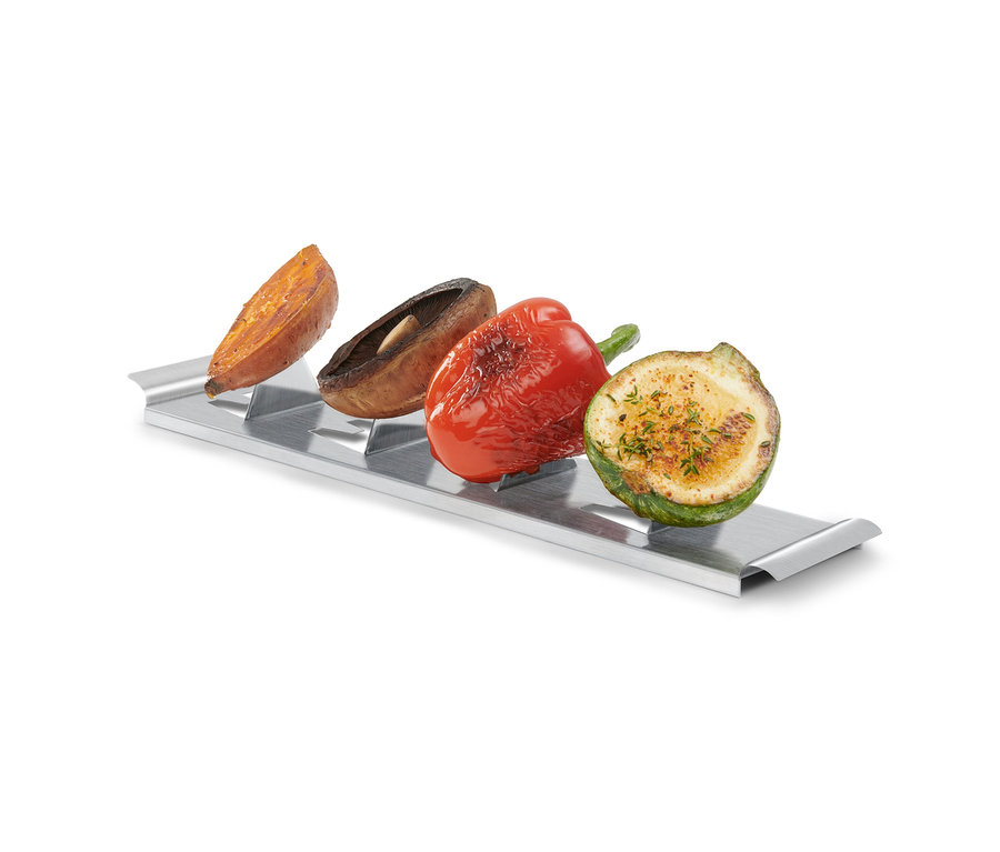 Gegrilltes Gemüse im Kartoffelhalter.