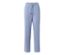 Blaue Pyjamahose mit Blumenmuster.