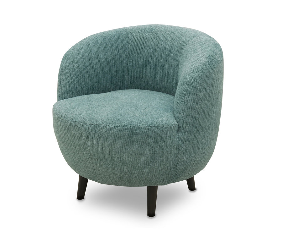 Türkiser DOMO collection Sessel »AHUS« steht auf weißem Hintergrund.