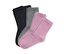 2x schwarz, 2x pastellviolett, 1x grau meliert