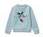 Helles blaues Kinder-Sweatshirt mit angerauter Innenseite und Drache.
