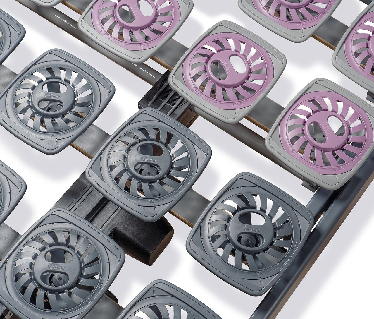 Nahaufnahme des TEMPUR® Systemrahmens elektrisch verstellbarer Lattenrost »Premium Flex 3000«, 90 x 200 cm.