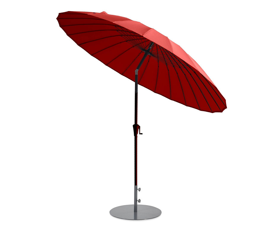 Roter Leco Shanghai Sonnenschirm, Ø 270 cm.
