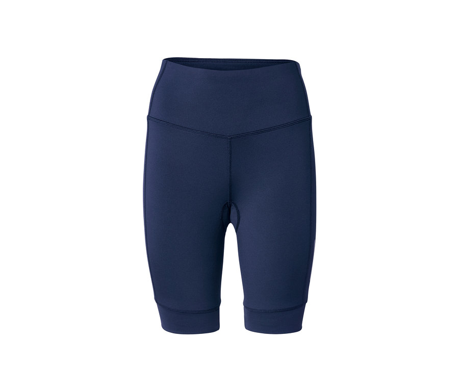 Dunkelblaue Fahrradhose.
