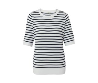 Navy-weiß gestreift
