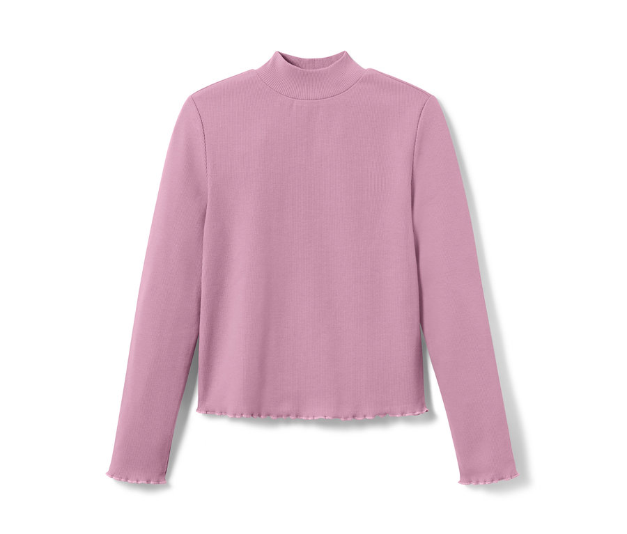 Violettes Kinder-Langarmshirt.