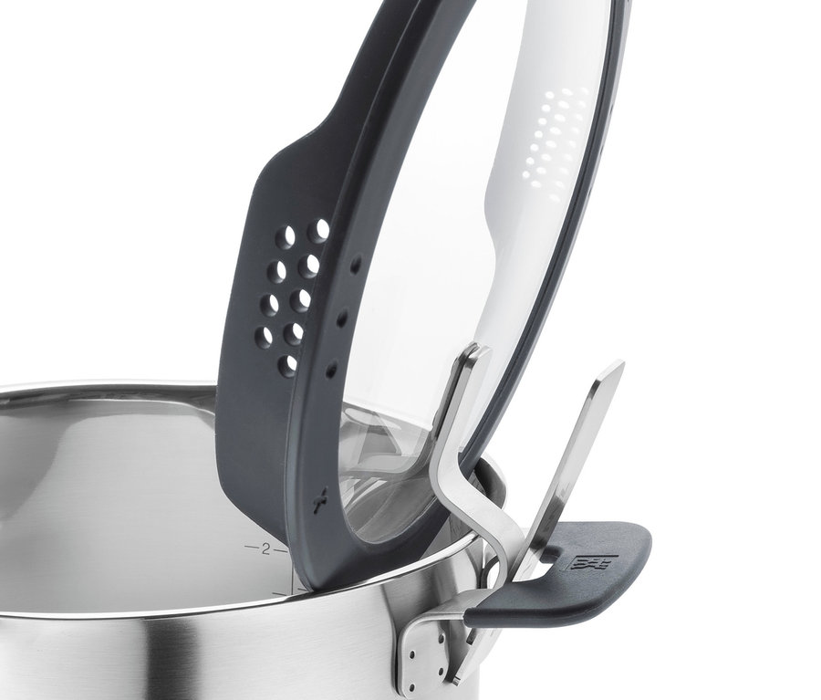 Detailansicht eines ZWILLING Kochtopfsets »Simplify«, 4-teilig, aus Edelstahl mit Deckel.