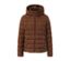 Steppjacke mit Kapuze, cognac.