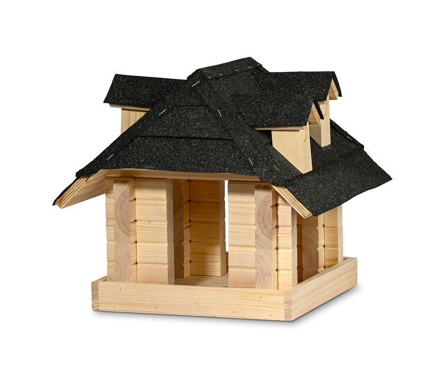 Vogelhaus »Sort« aus Massivholz.
