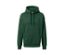 Dunkelgrüner Hoodie.