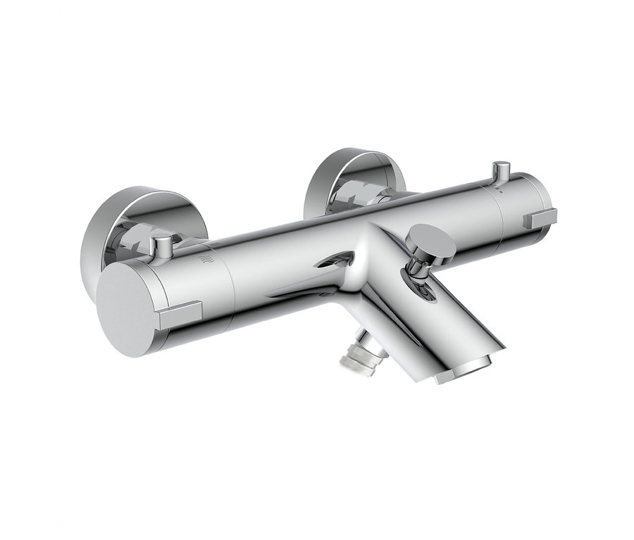 Verchromte Thermostat-Wannenarmatur »LONDON«.