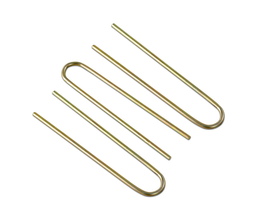 Zwei goldfarbene Metallstifte.