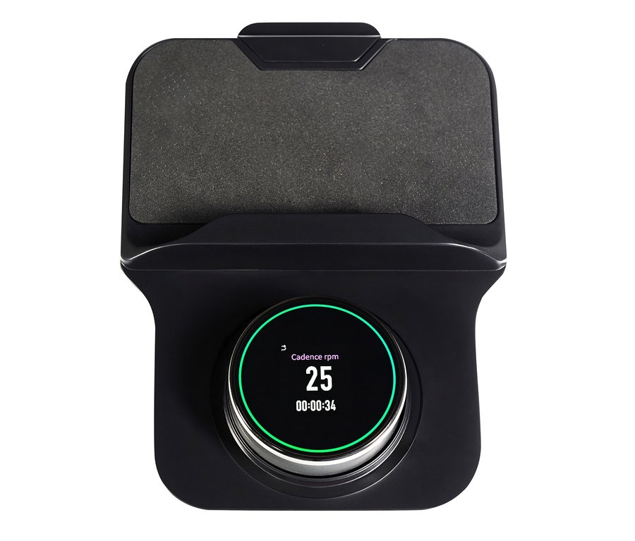 Schwarzer Heimtrainer Ergometer »ET 3.1« mit Anzeige von Trittfrequenz und Zeit.