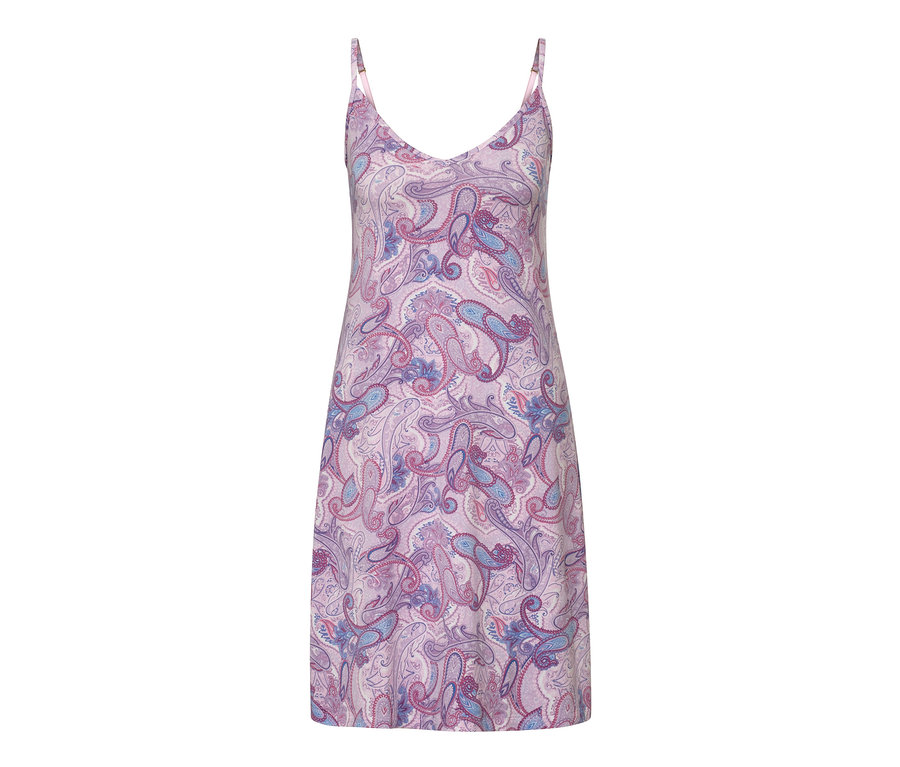 Trägernachthemd mit Alloverprint.