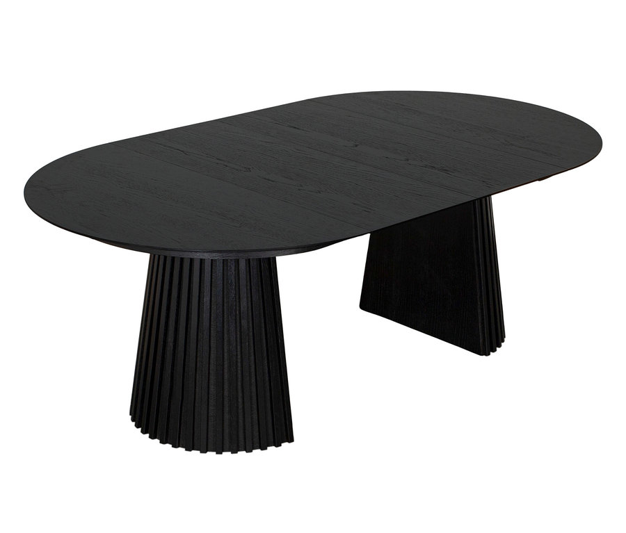 deVries Esstisch »Oria«, Black Oak, oval, 120/210 x 120 cm.