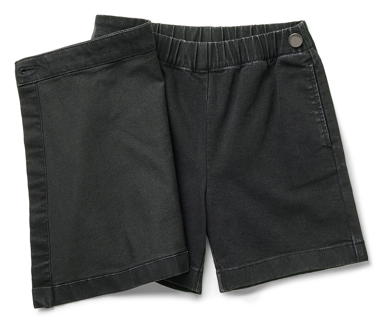 Schwarzer Kinder-Hosenrock in Jeansoptik.