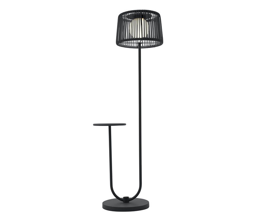 Leco Solar Stehleuchte mit integriertem Tisch, anthrazit.