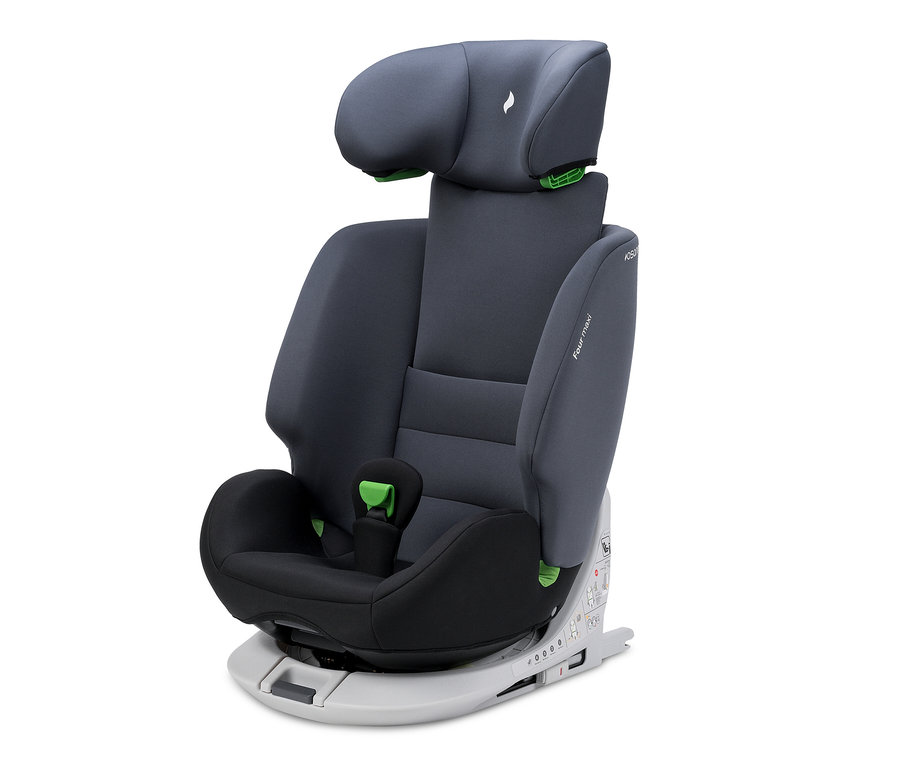 Grauer und schwarzer Osann Kinder-Autositz »Four maxi«.