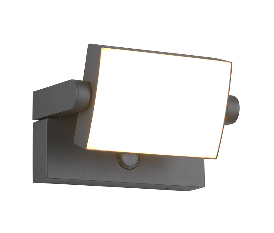 Trio LED-Outdoor-Wandleuchte »Kansas« an der Wand.