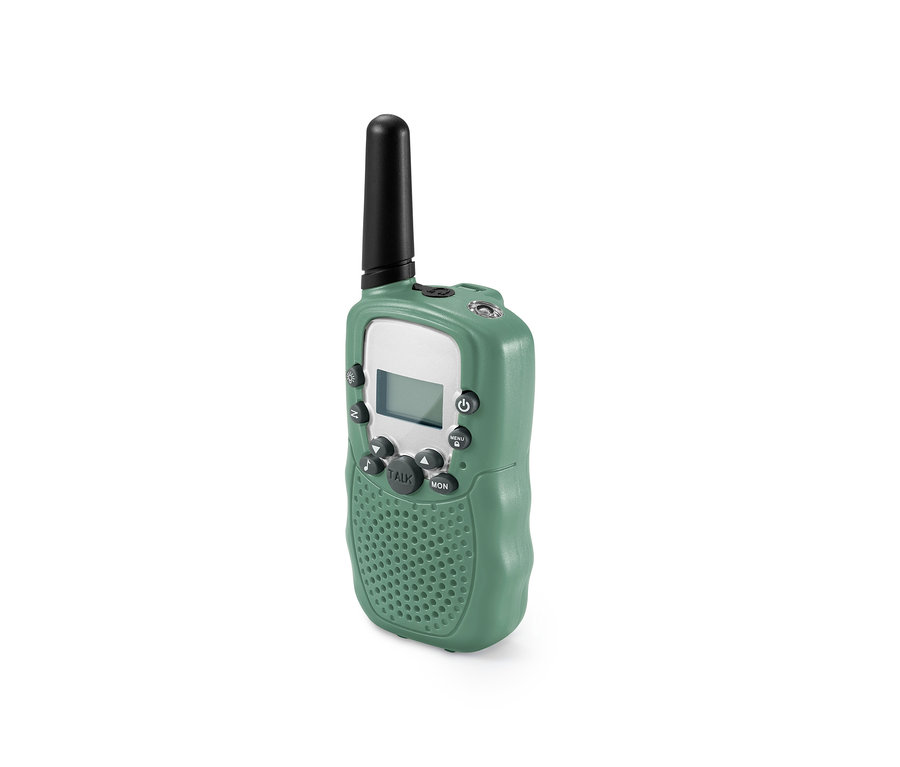 Grüne 2 Walkie-Talkies.