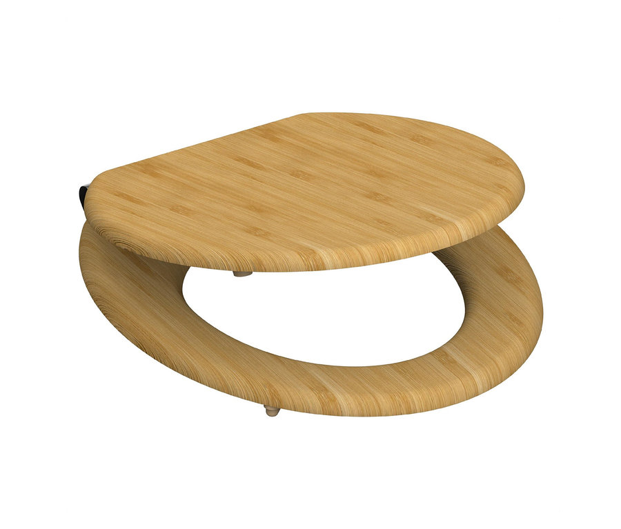 WC-Sitz »Bambus« mit Absenkautomatik.