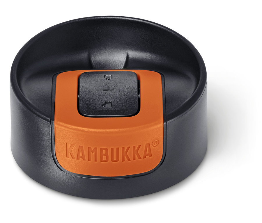 Deckel des Kambukka To-Go-Bechers, Black Chrome.