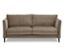 Sandfarbenes 3-Sitzer-Sofa.