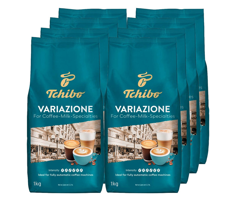 Tchibo Variazione - 8x 1 kg Ganze Bohne