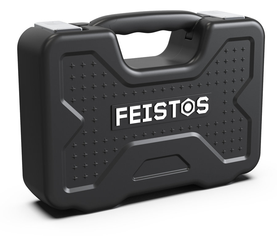 Ein schwarzer FEISTOS Werkzeugkoffer »Manos 82«.