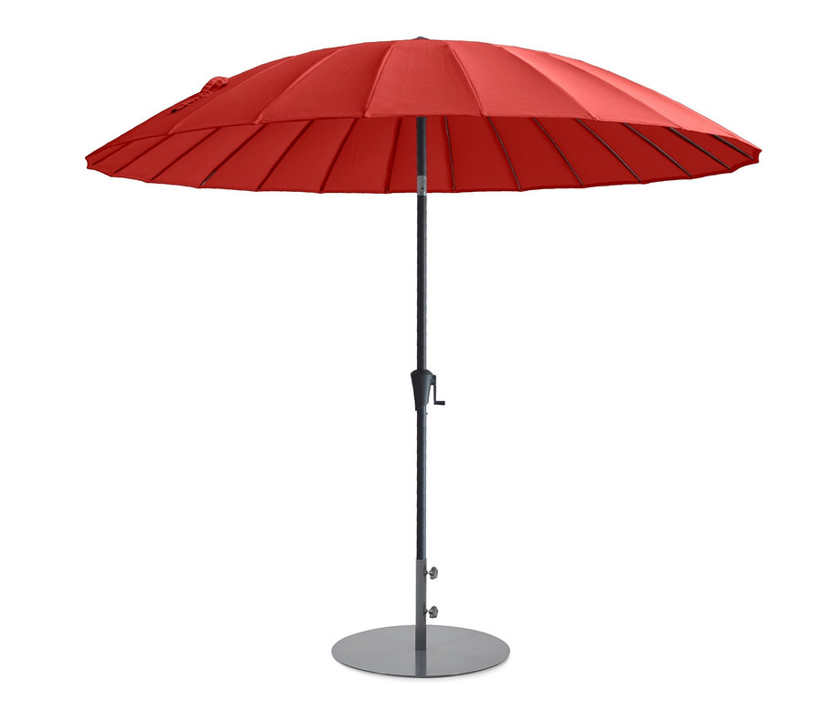 Roter Leco Shanghai Sonnenschirm, Ø 270 cm.