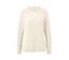 Cremeweißer Strickpullover.