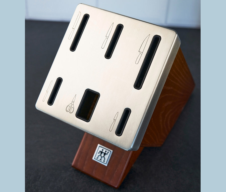 ZWILLING Selbstschärfender Messerblock »Gourmet« mit Schlitzen für Messer und Schere.